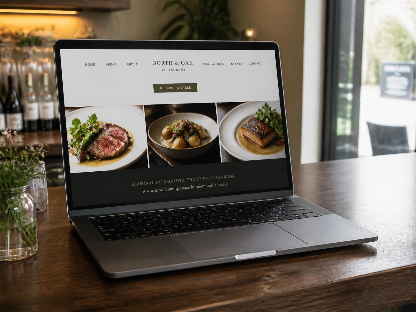 Beispiel-Webseite – Restaurant: Aurelian Kitchen