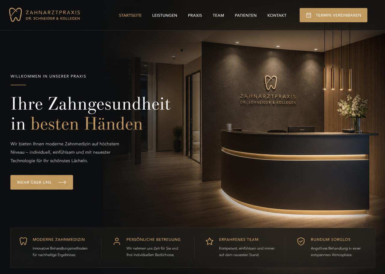 Praxis – Website-Vorlage